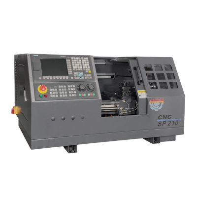 SP210 CNC Токарный станок с ЧПУ с горизонтальной станиной