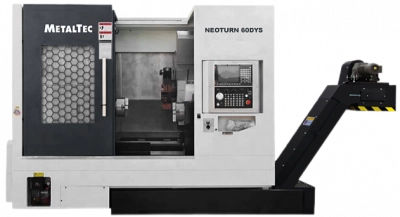 MetalTec NeoTurn 60DYS (Syntec) - Токарный станок ЧПУ с наклонной станиной и противошпинделем