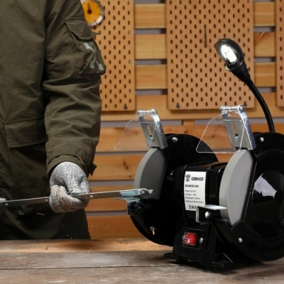 Станок заточной DEKO DKGM400-200, с лампой 063-4324