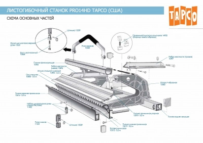 Планка фиксирующая для станка PRO 14 HD 3.2 м