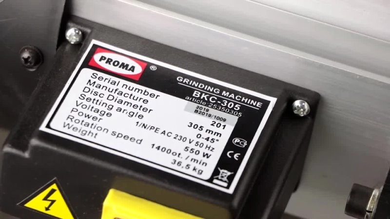 Торцевая дисковая шлифмашинка Proma BKC-305 - изображение