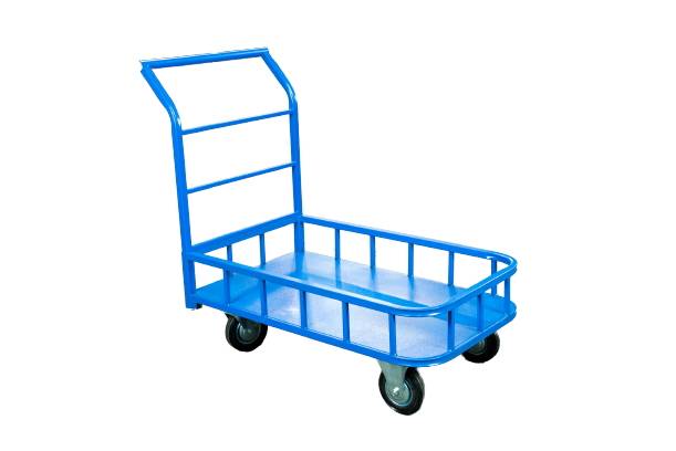 Тележка платформенная TOR ТП-МБ (700х1200) с бортами (колеса 160мм)