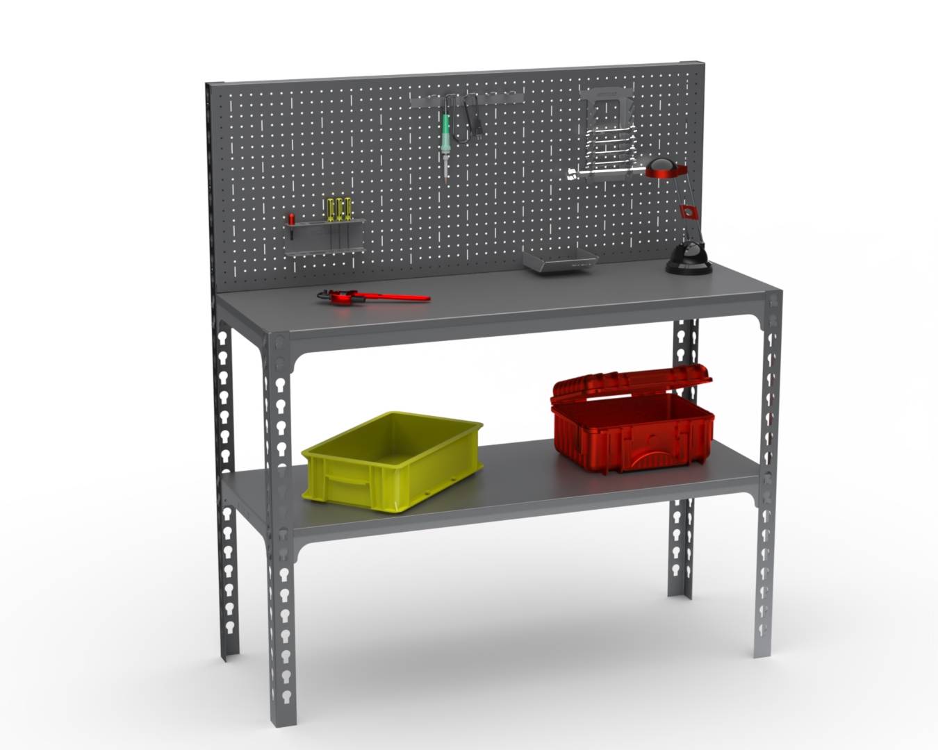 Стол-верстаки Metalex с перфопанелями