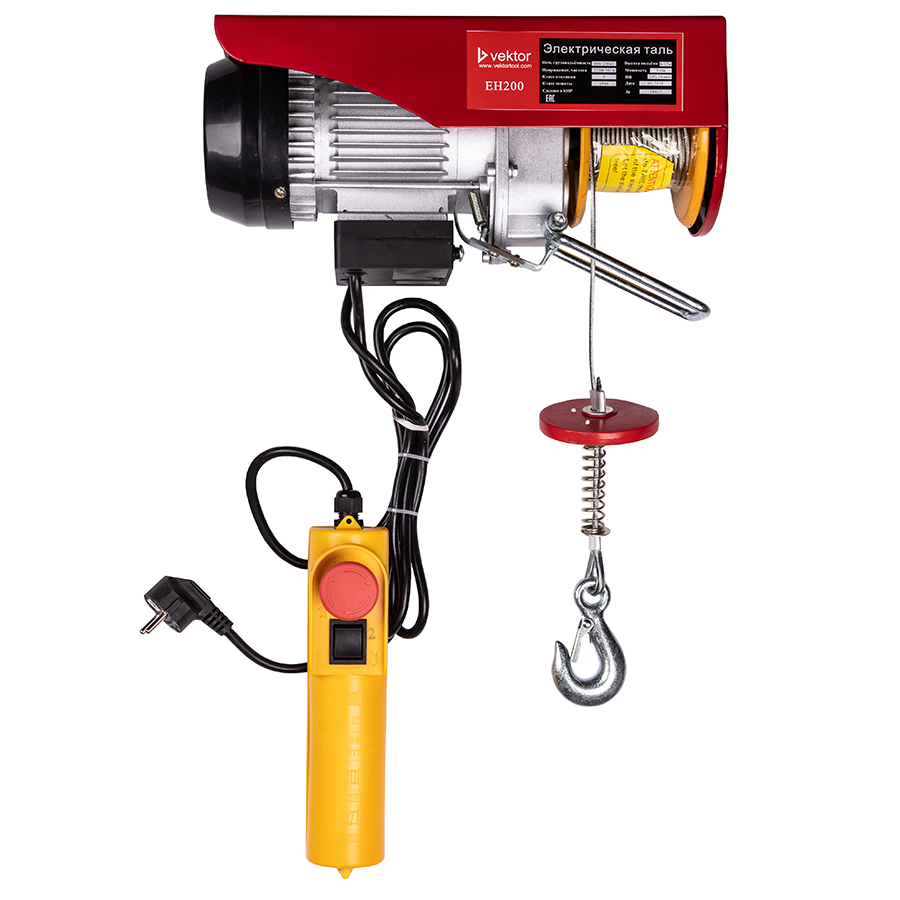 EH400 Таль электрическая (220В;г/п=200/400кг;h=12/6м)