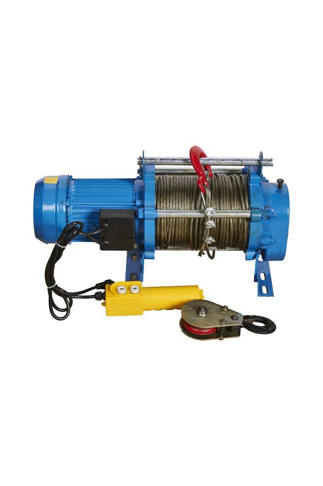 Лебедка TOR ЛЭК-500 E21 (KCD) 500/1000 кг 220 В с канатом 100/50 м