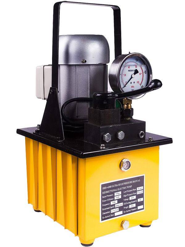 Насос электрогидравлический двусторонний TOR HHB-630B 380В, 0,75кВт, 8л