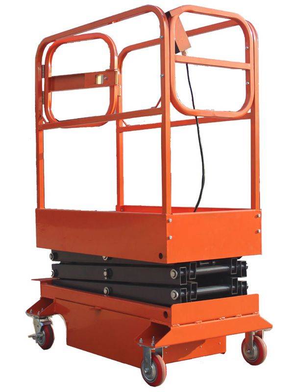 Подъемник ножничный передвижной 240 кг 3/5 м TOR GTJY DC аккумуляторный