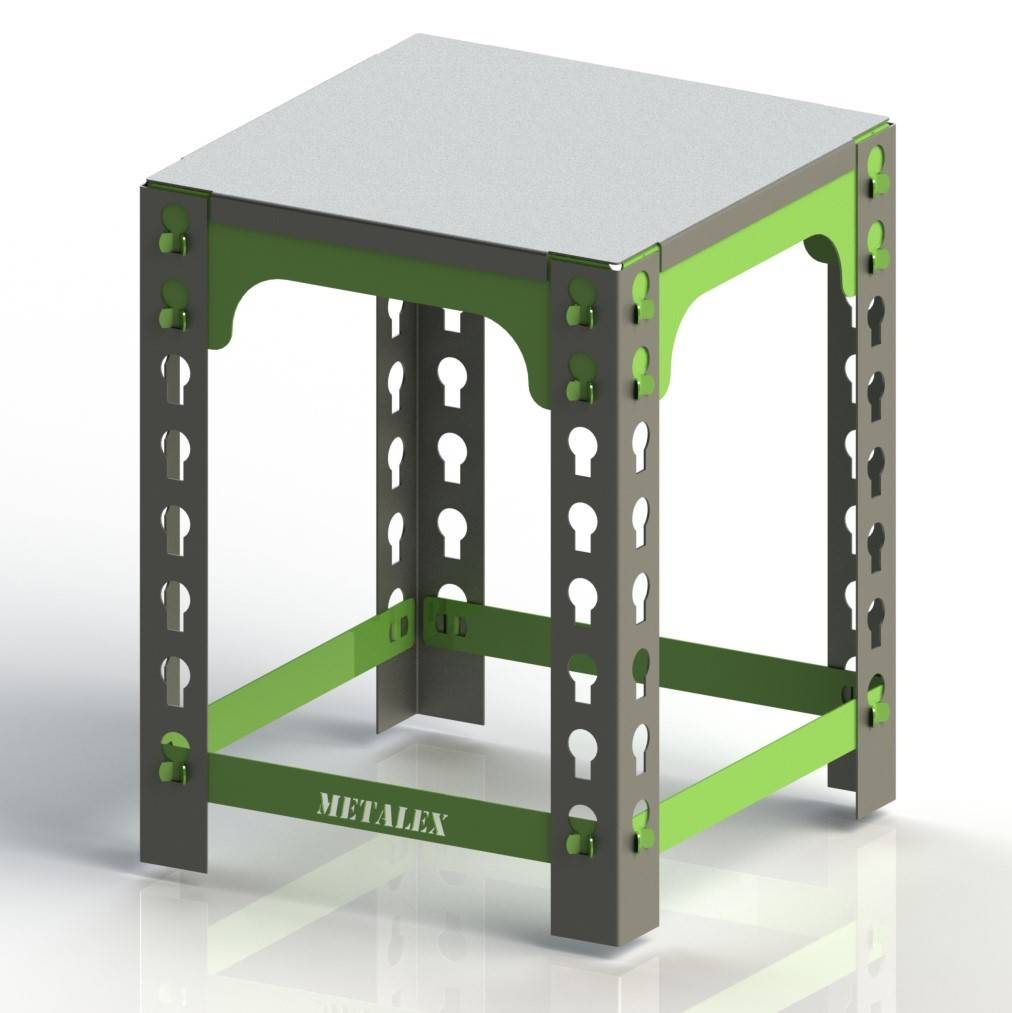 Табурет Metalex 300х300х450