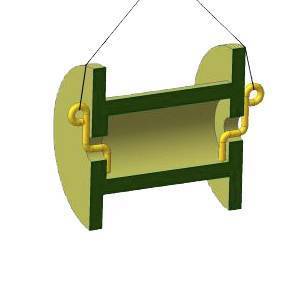 Захват для подъема барабанов в горизонтальном положении 4СЭС4-3,2