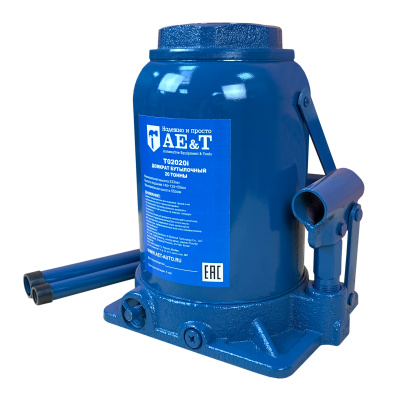 Домкрат бутылочный двухштоковый T02020i AE&T 20т