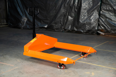 Тележка гидравлическая для рулонов 2500 кг 1150х1150 мм полиуретановые колеса TOR ZT