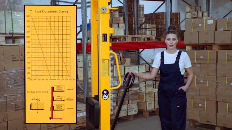 Штабелер гидравлический 1,0 т 3,0 м TOR MS - изображение